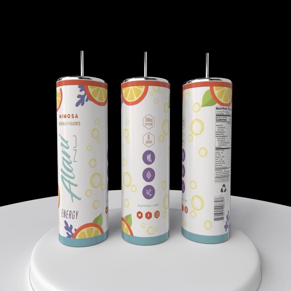 Energizing Alani 20oz Silver Stainless Steel Tumbler