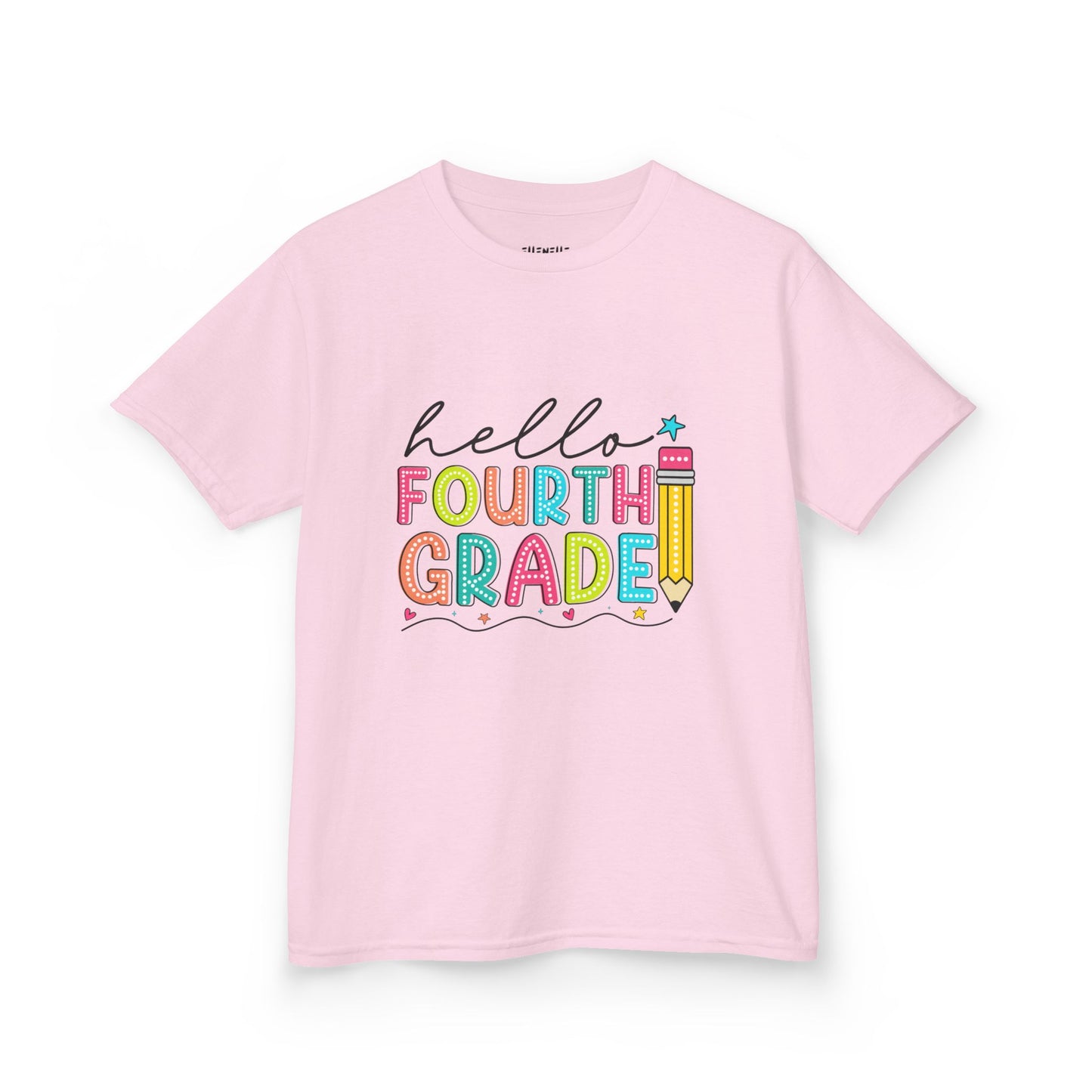 Hello Fourth Grade T‑Shirt — Bright Back-to-School Tee
