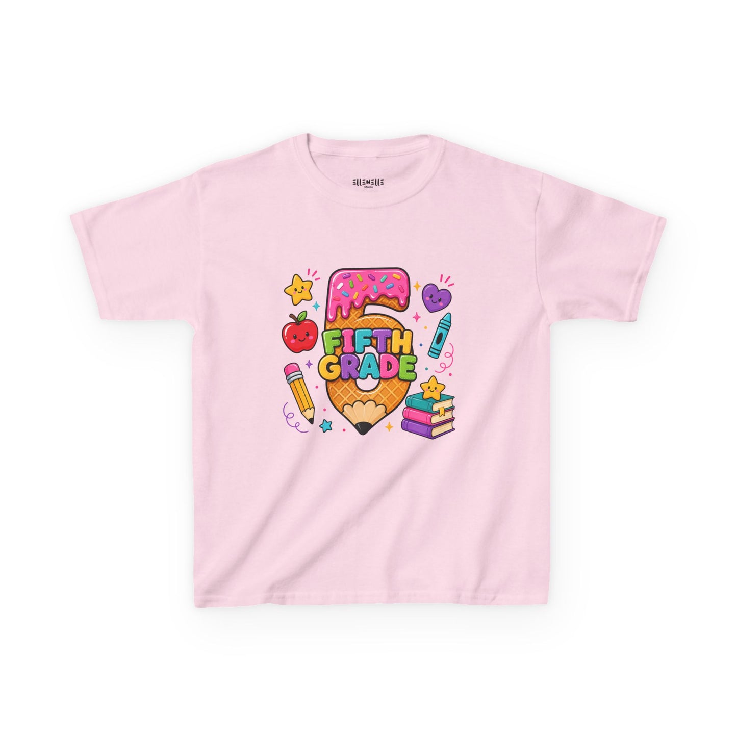 5th Grade T‑Shirt — Cute Ice Cream Pencil Tee