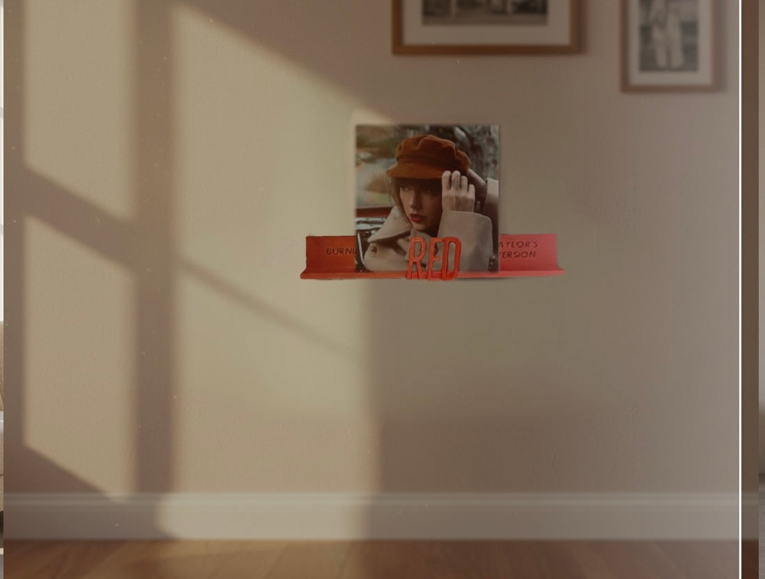 Eras Floating Album Display Shelf – Minimalist Music Wall Décor
