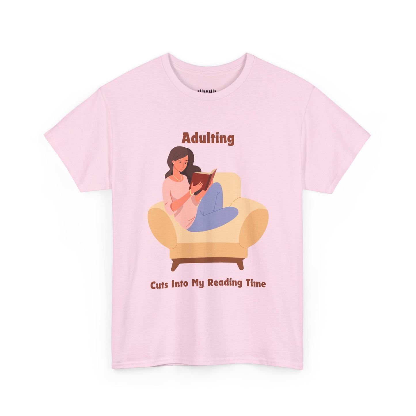 Adulting Cuts into My Reading Time T-Shirt, Unisex Tee