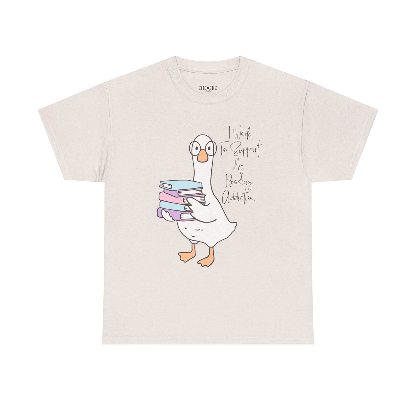 I Work to Support My Reading Addiction T-Shirt, Unisex Tee