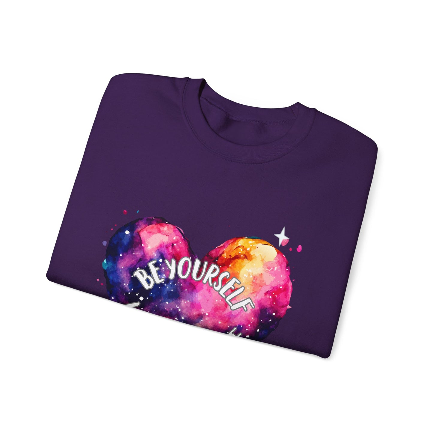 Be Yourself Love Yourself Empowering Unisex Crewneck Sweatshirt, Affirmation Apparel, Motivational Gift, Cozy Self-Care Clothing, Inspirational Wear