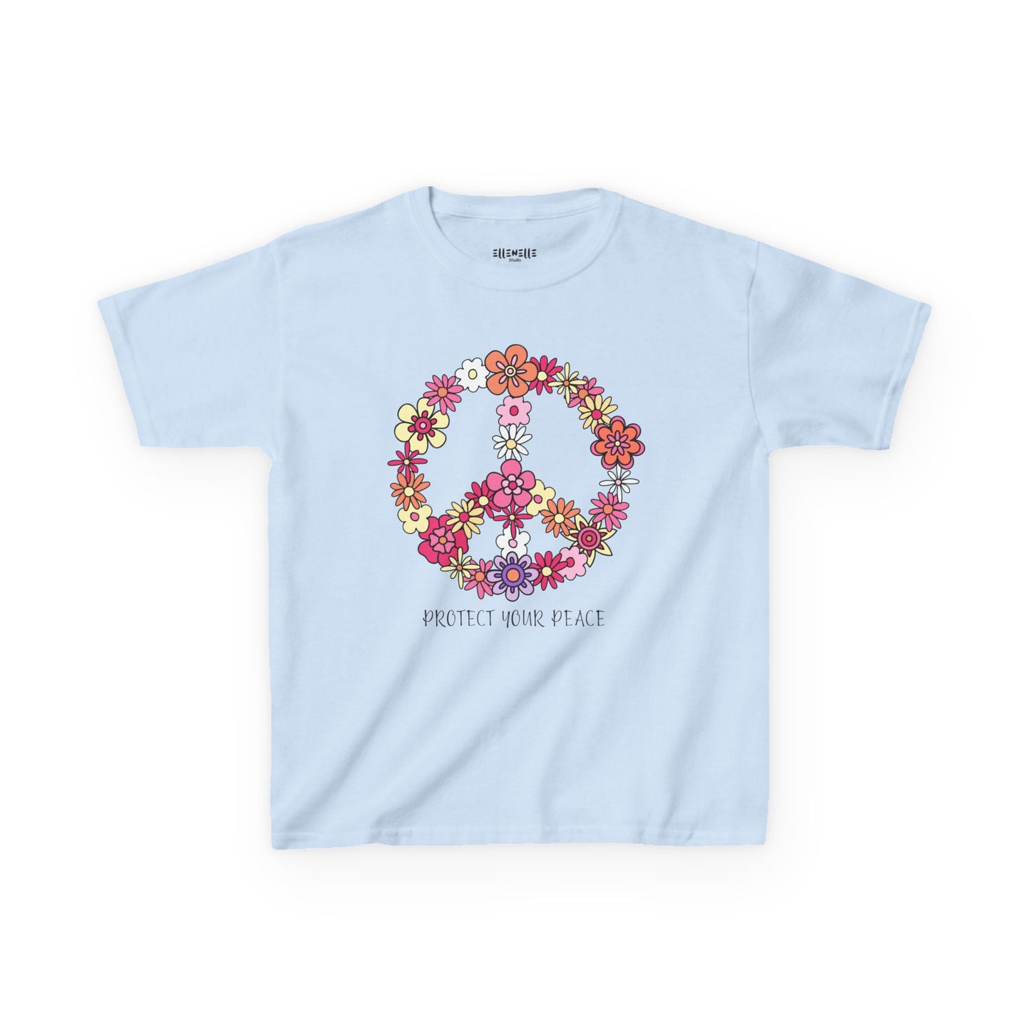 Protect Your Peace Motivational Kids T-Shirt, Positive Affirmation Shirt, Gift for Children, Encouraging Apparel