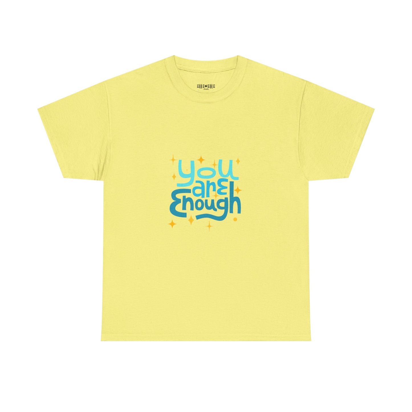 You Are Enough Empowering Unisex Heavy Cotton Tee, Self-Love T-Shirt, Affirmation Apparel, Gift for Friends, Motivational Clothing