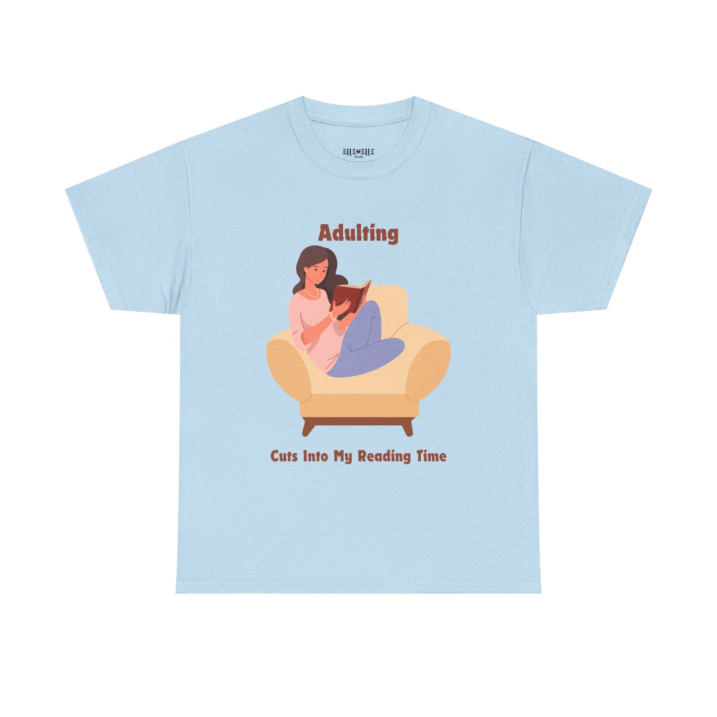 Adulting Cuts into My Reading Time T-Shirt, Unisex Tee