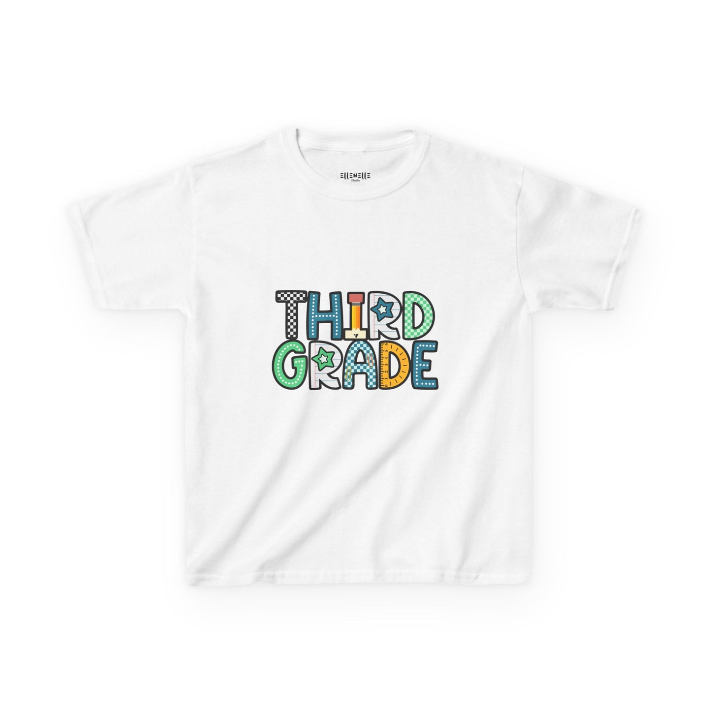 Third Grade T‑Shirt — Blue Back-to-School Tee