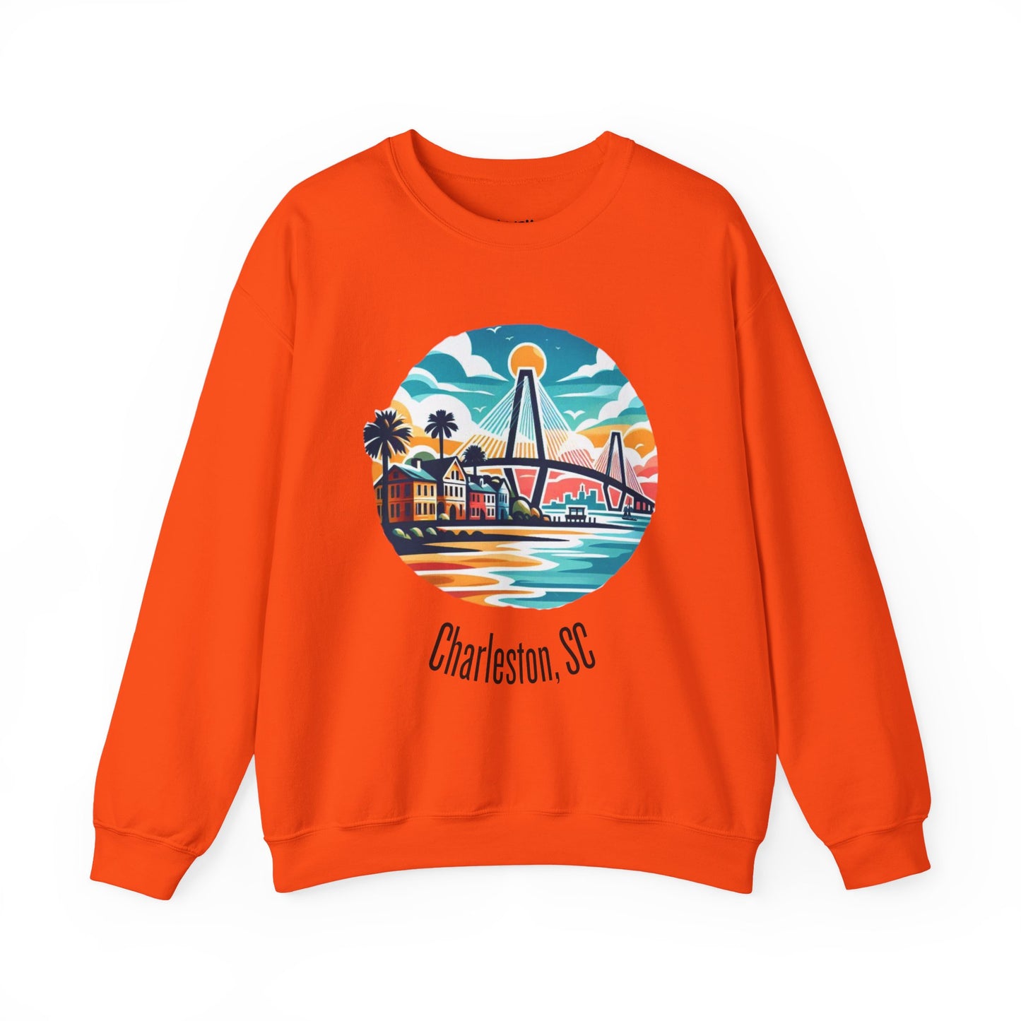 Charleston SC Sweatshirt, Cozy Crewneck, Charleston Gift, Travel Souvenir, Unisex Sweatshirt, Beach Vibes Apparel, Casual Wear