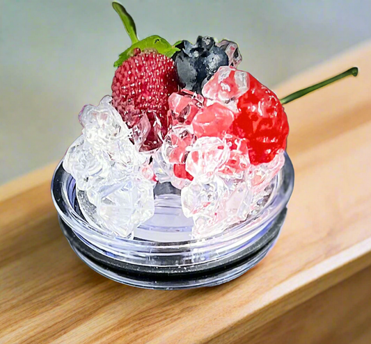 3D Iced Fruit Lid Topper