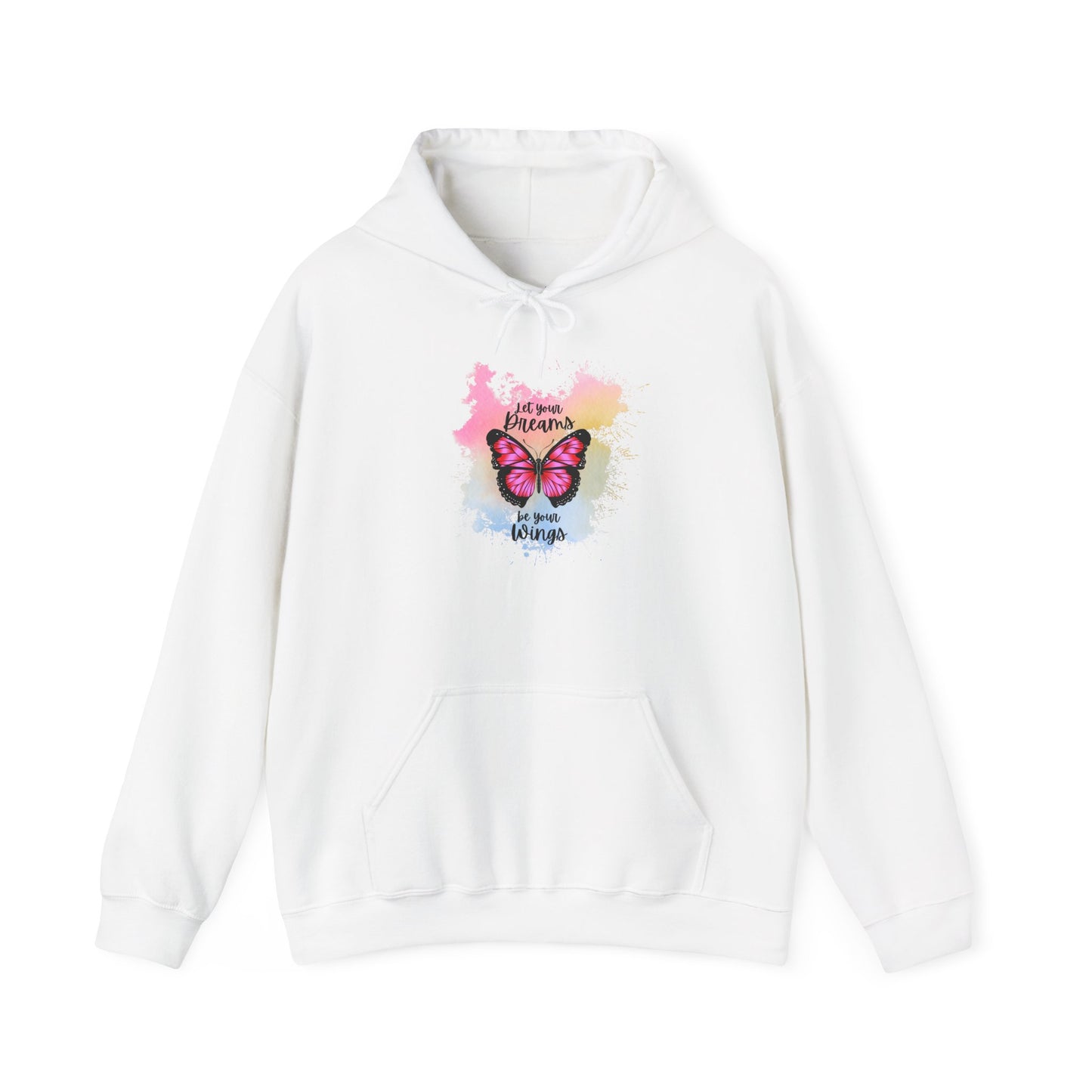 Let Your Dreams Be Your Wings Unisex Hooded Sweatshirt, Cozy Hoodie, Perfect Gift