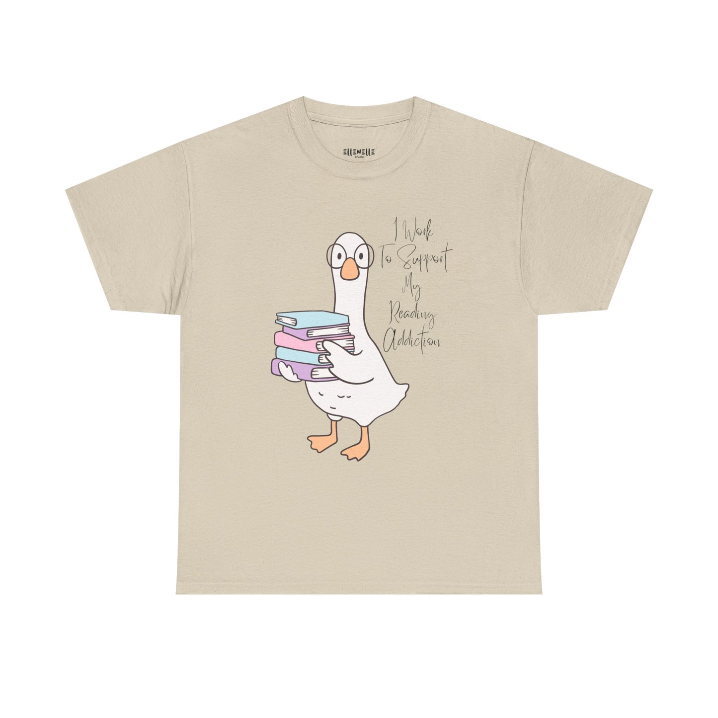 I Work to Support My Reading Addiction T-Shirt, Unisex Tee