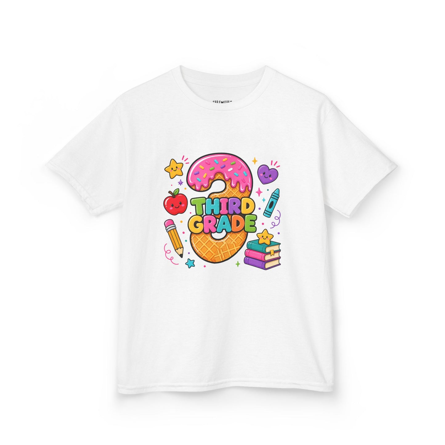 3rd Grade T‑Shirt — Cute Ice Cream Pencil Tee