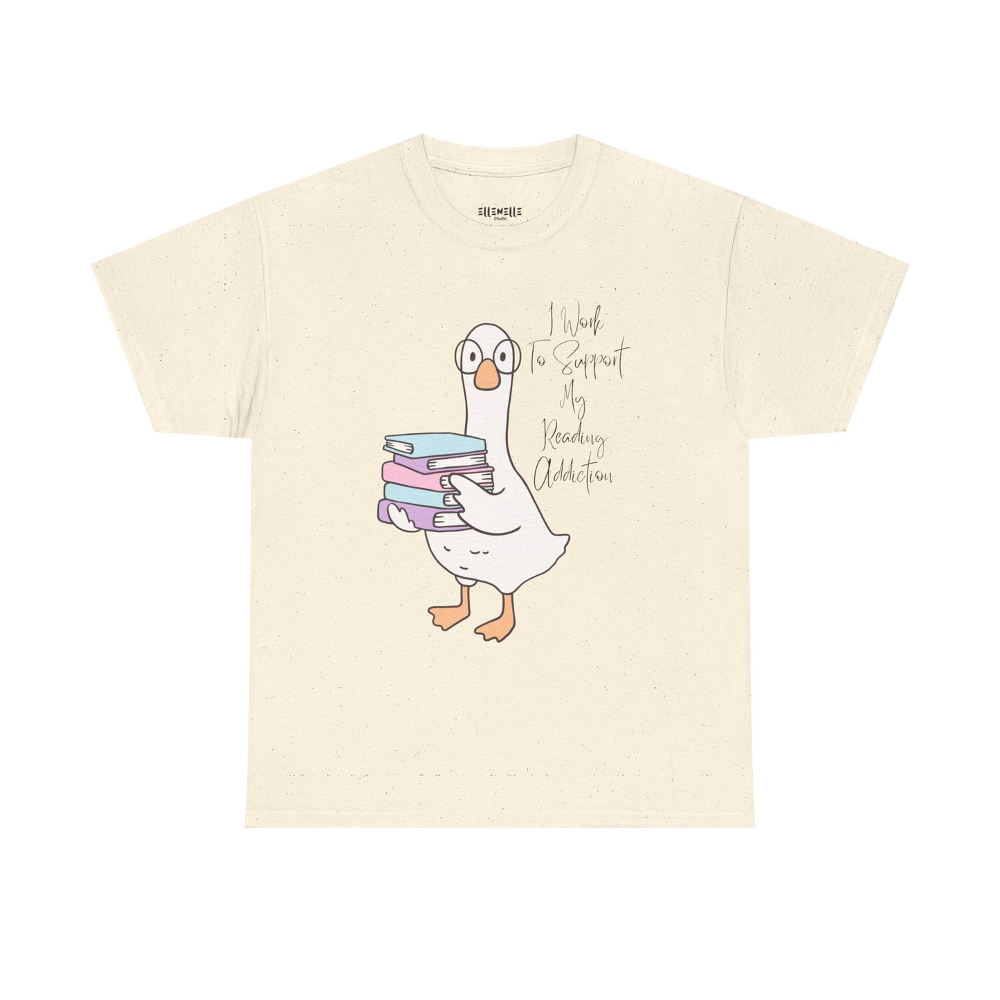 I Work to Support My Reading Addiction T-Shirt, Unisex Tee