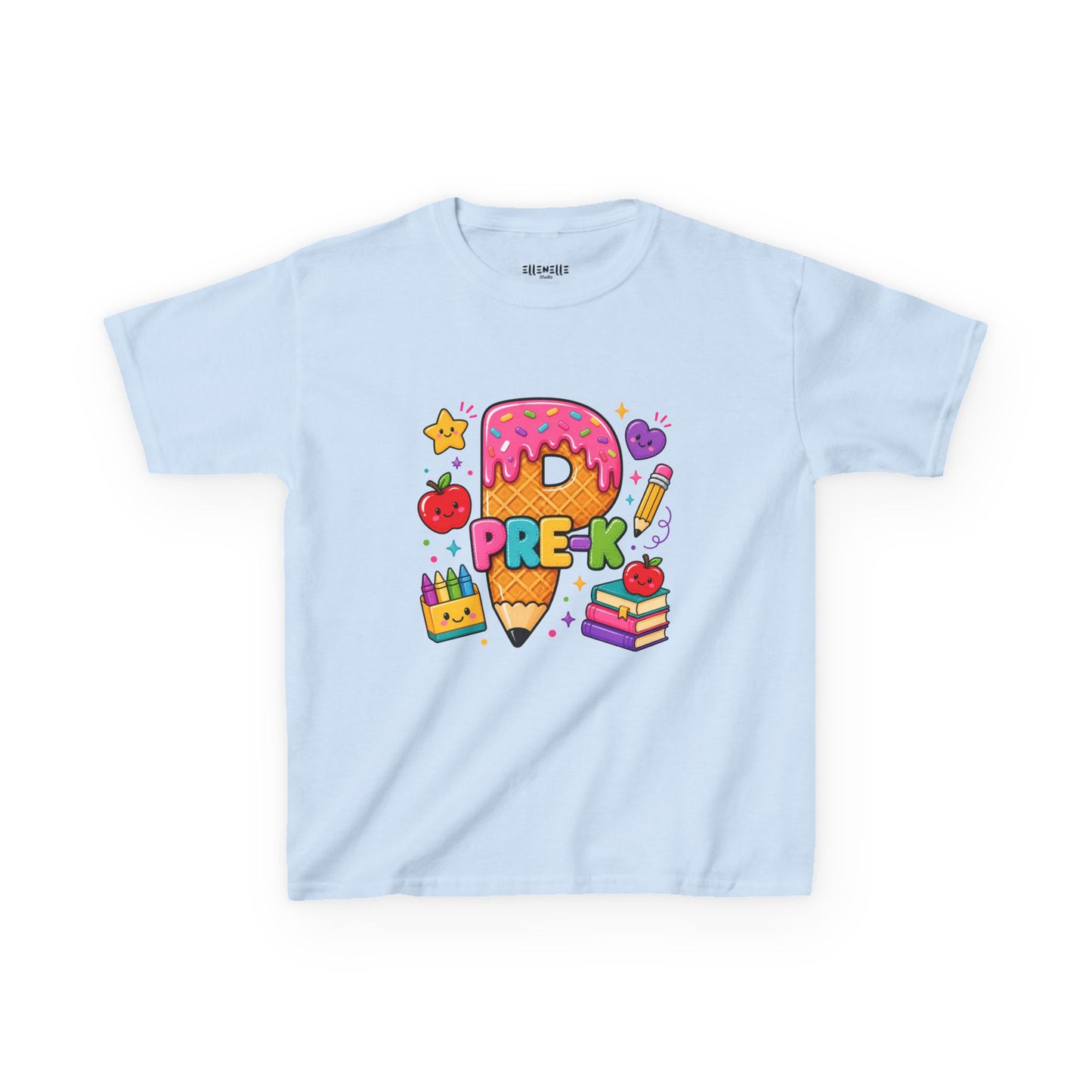 Pre-K T‑Shirt — Cute Ice Cream Pencil Tee