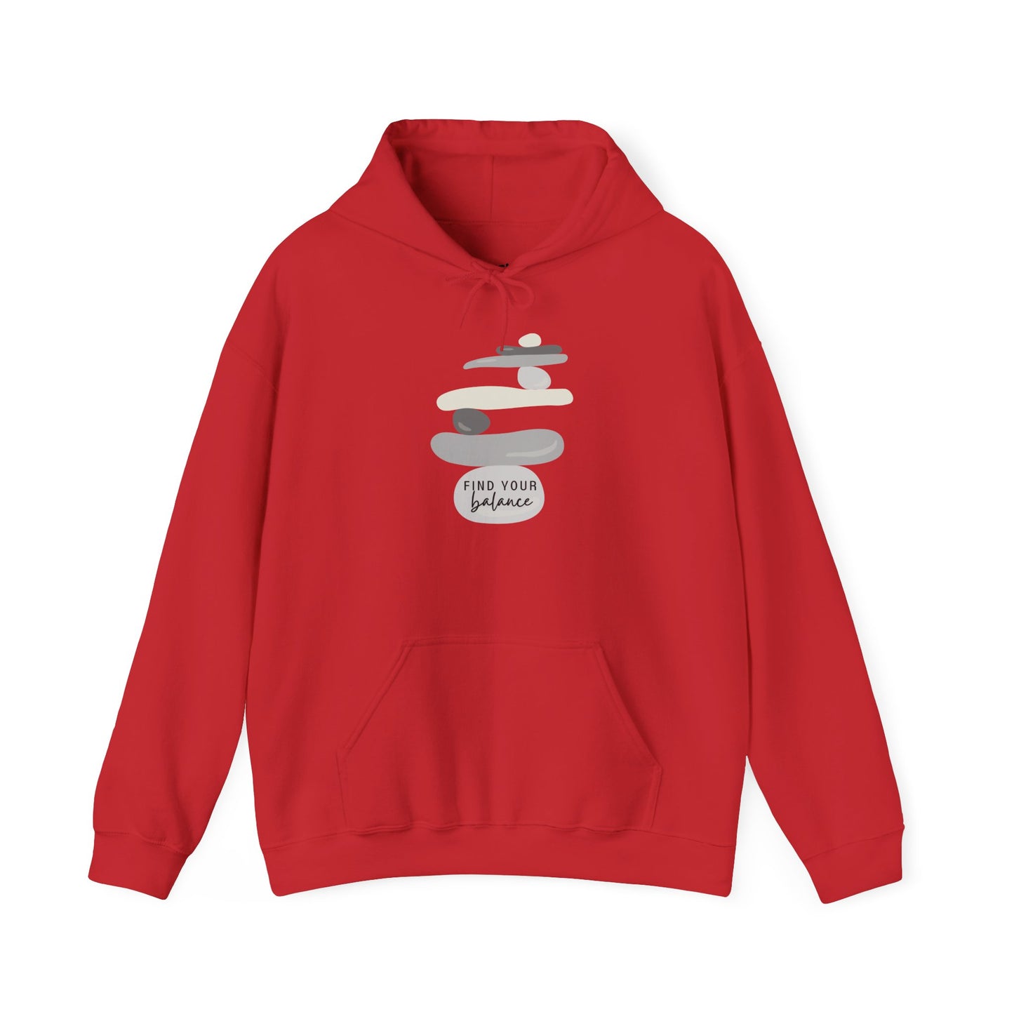 Find Your Balance Motivational Hoodie, Unisex Sweatshirt, Casual Comfort Wear, Gift for Teens, Inspirational Clothing, Everyday Hoodie