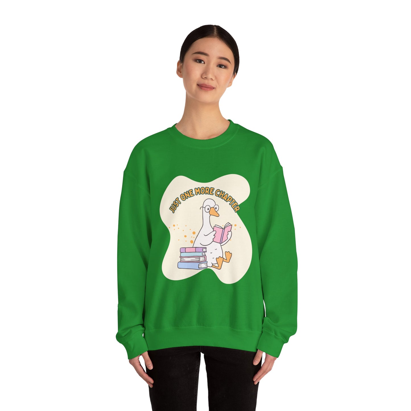 Just One More Chapter Sweatshirt, Perfect Gift for Book Lovers, Literary Apparel, Cozy Reading Gift, Cute Bookworm Crewneck