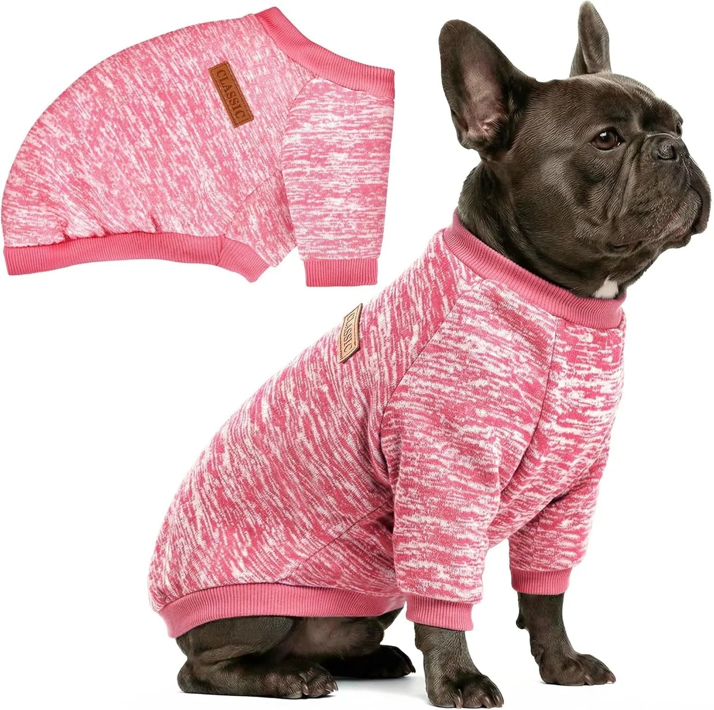 3-Pack Small Dog Sweaters Winter Fleece XS–XL Soft Stretch Pet Apparel