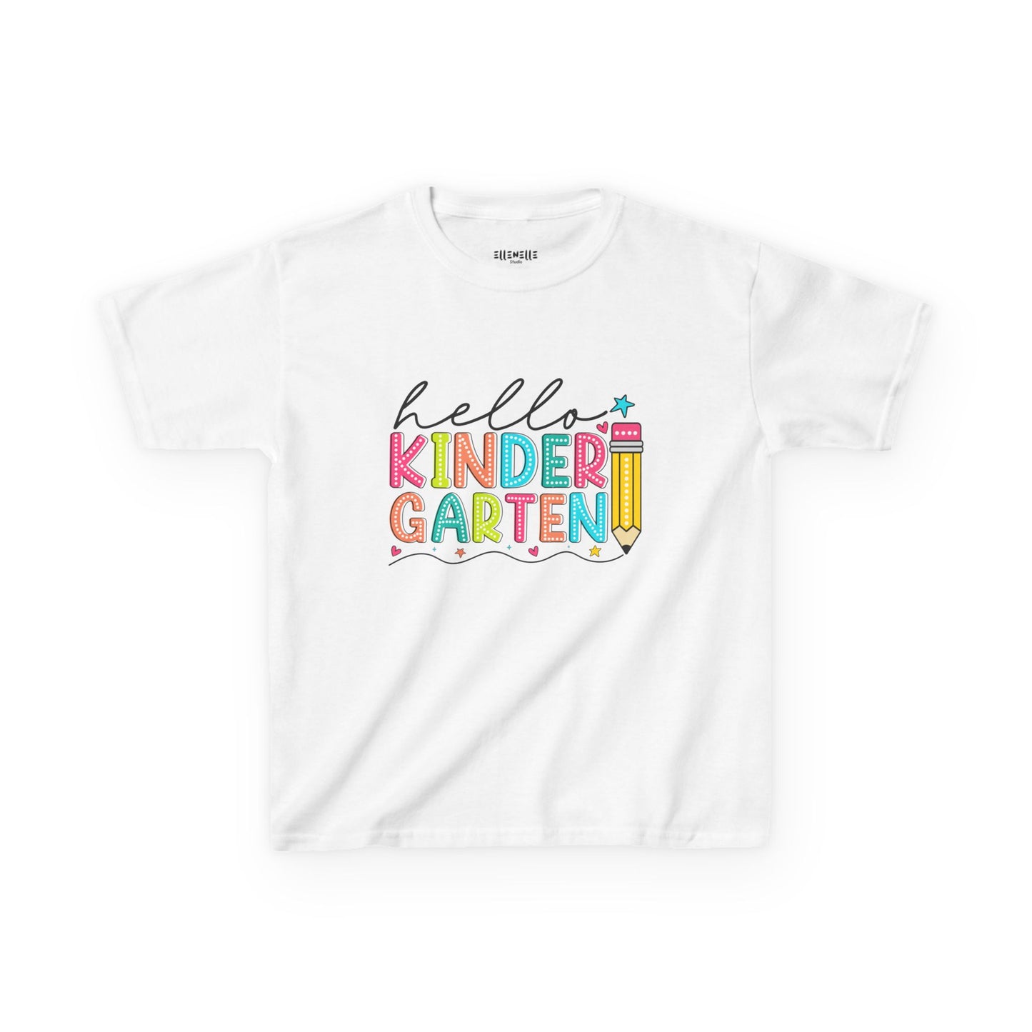 Hello Kindergarten T‑Shirt — Bright Back-to-School Tee