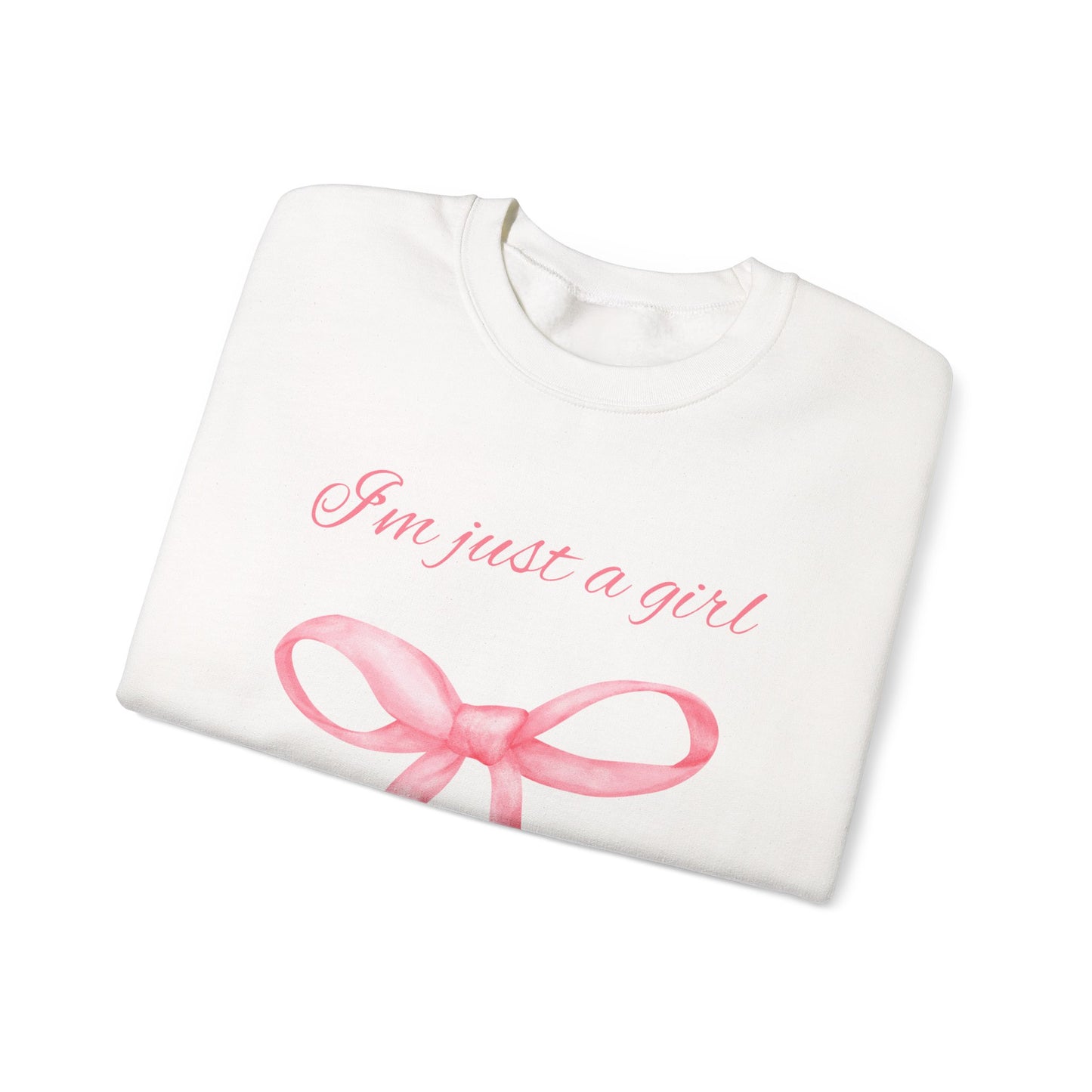 I'm Just A Girl Sweatshirt, Perfect Gift, Cozy Gift, Cute Crewneck