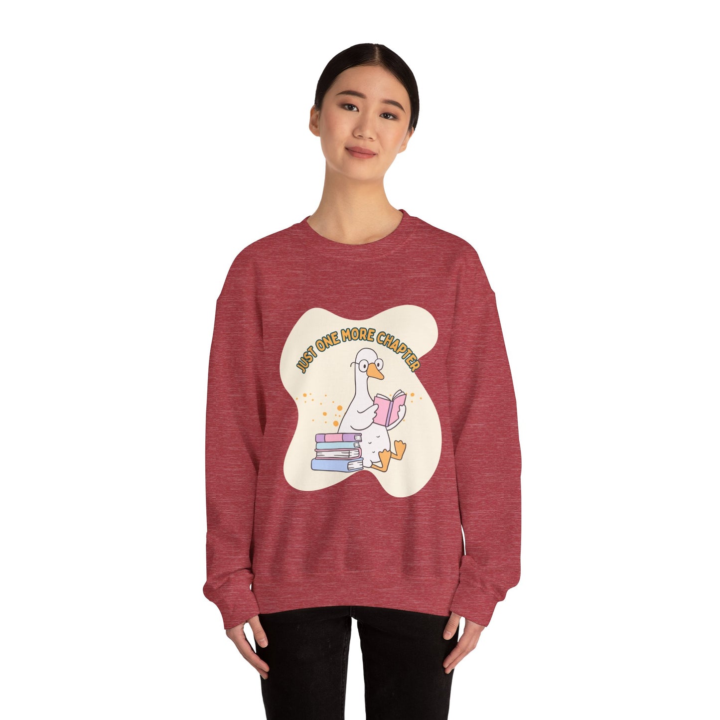 Just One More Chapter Sweatshirt, Perfect Gift for Book Lovers, Literary Apparel, Cozy Reading Gift, Cute Bookworm Crewneck
