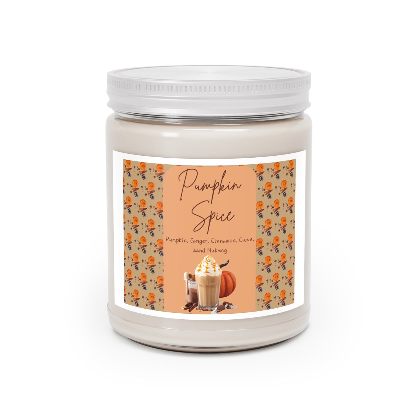 Pumpkin Spice Scented Soy Candle - Cozy Fall Aroma - 9oz