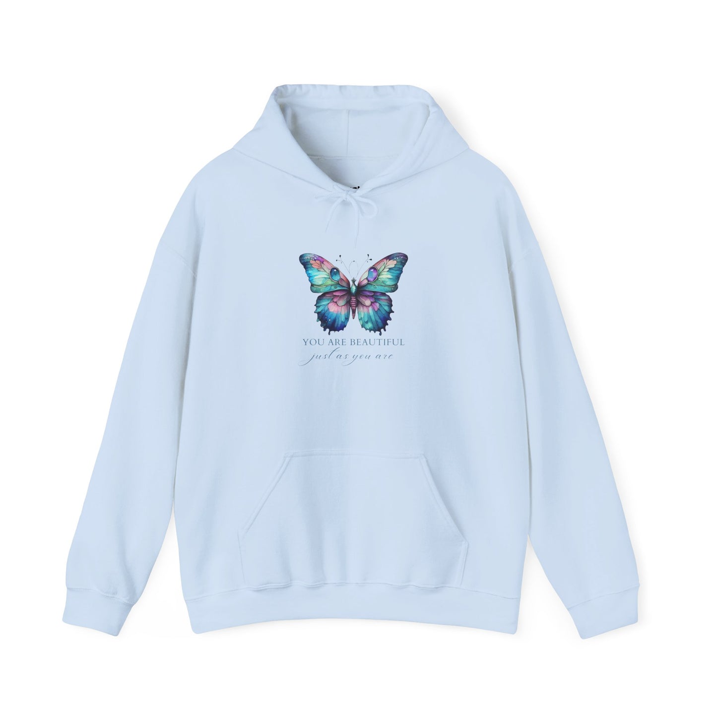 You Are  Beautiful Motivational Hoodie, Unisex Sweatshirt, Casual Comfort Wear, Gift for Teens, Inspirational Clothing, Everyday Hoodie