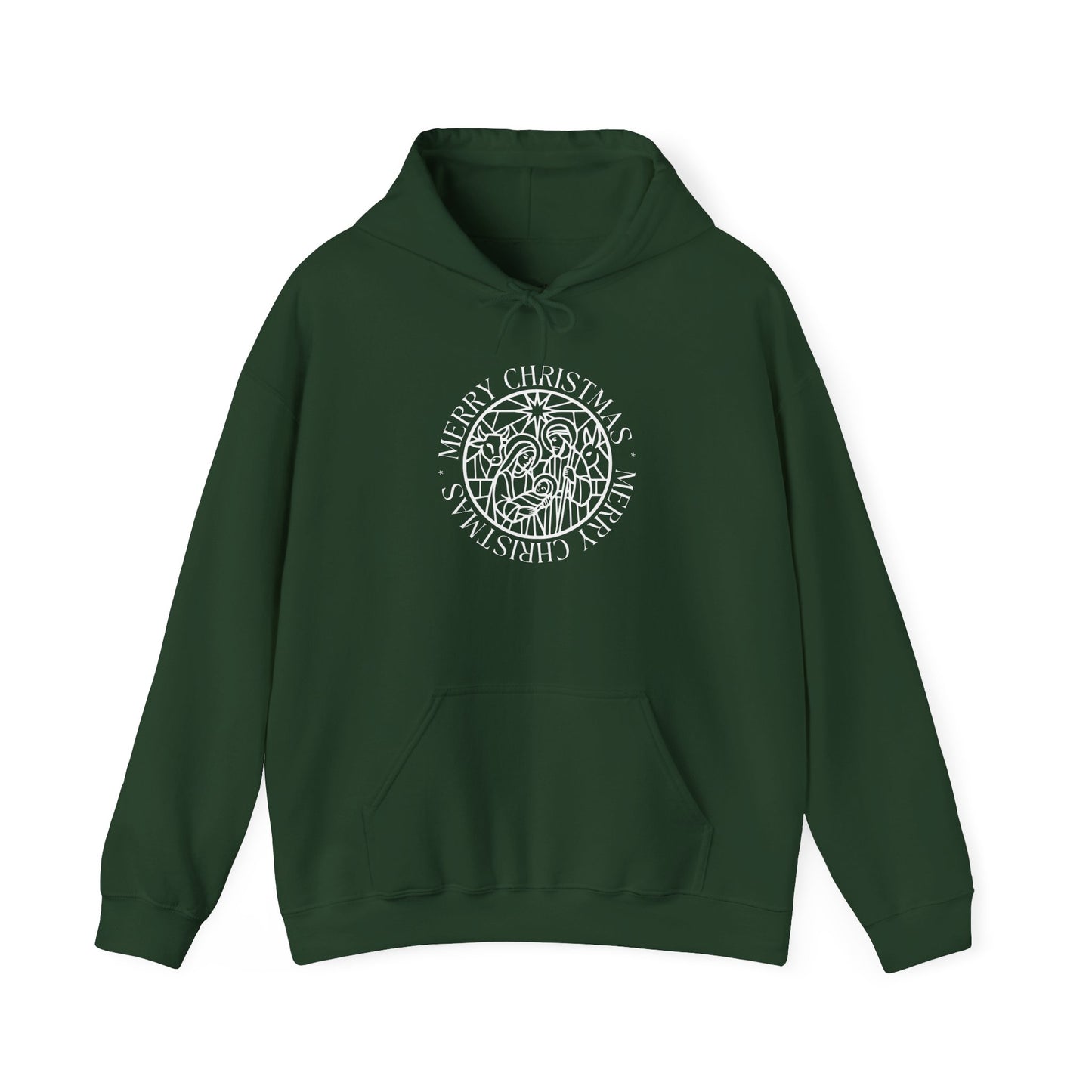 Nativity Unisex Hoodie - Merry Christmas Design