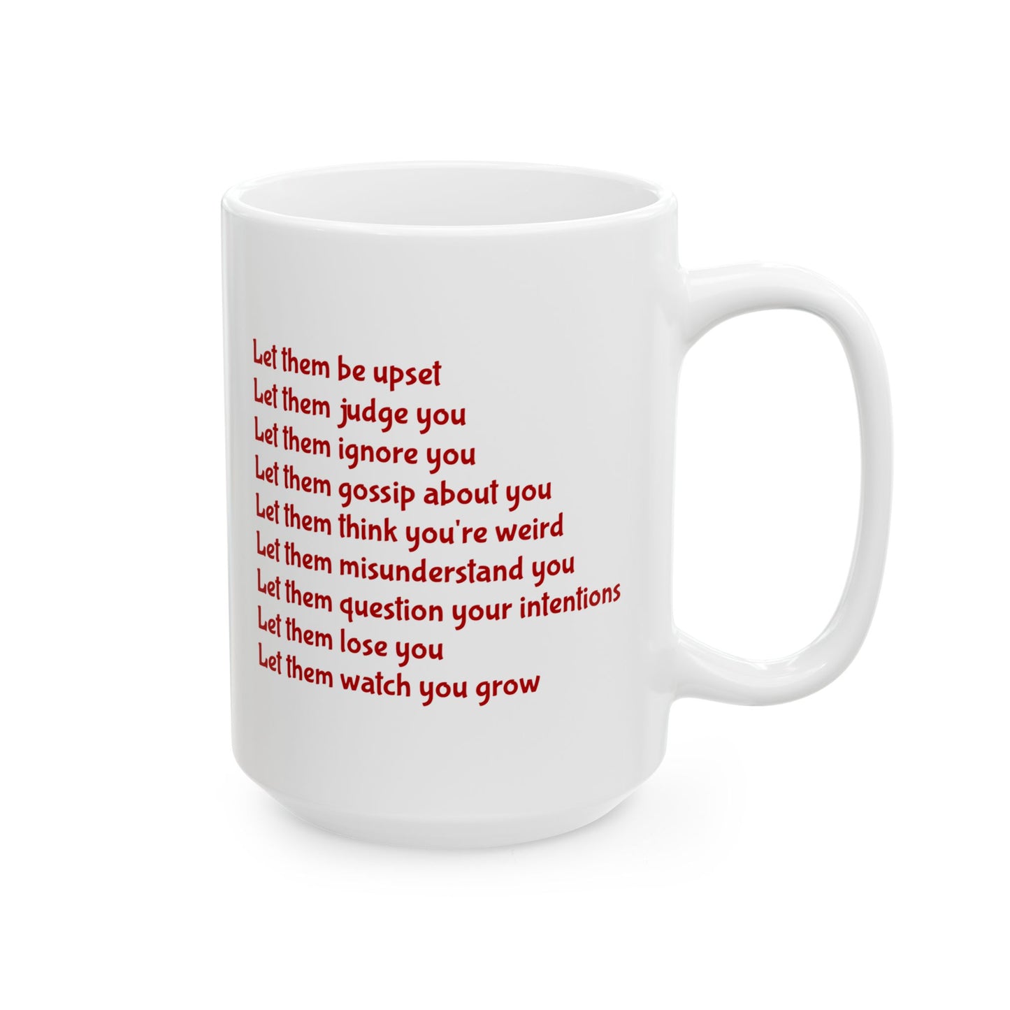 Let Them Inspirational Ceramic Mug, 11oz and 15oz Coffee Cup for Motivation, Great Gift for Friends, Birthday, Self-Care, Office Decor, [...]
