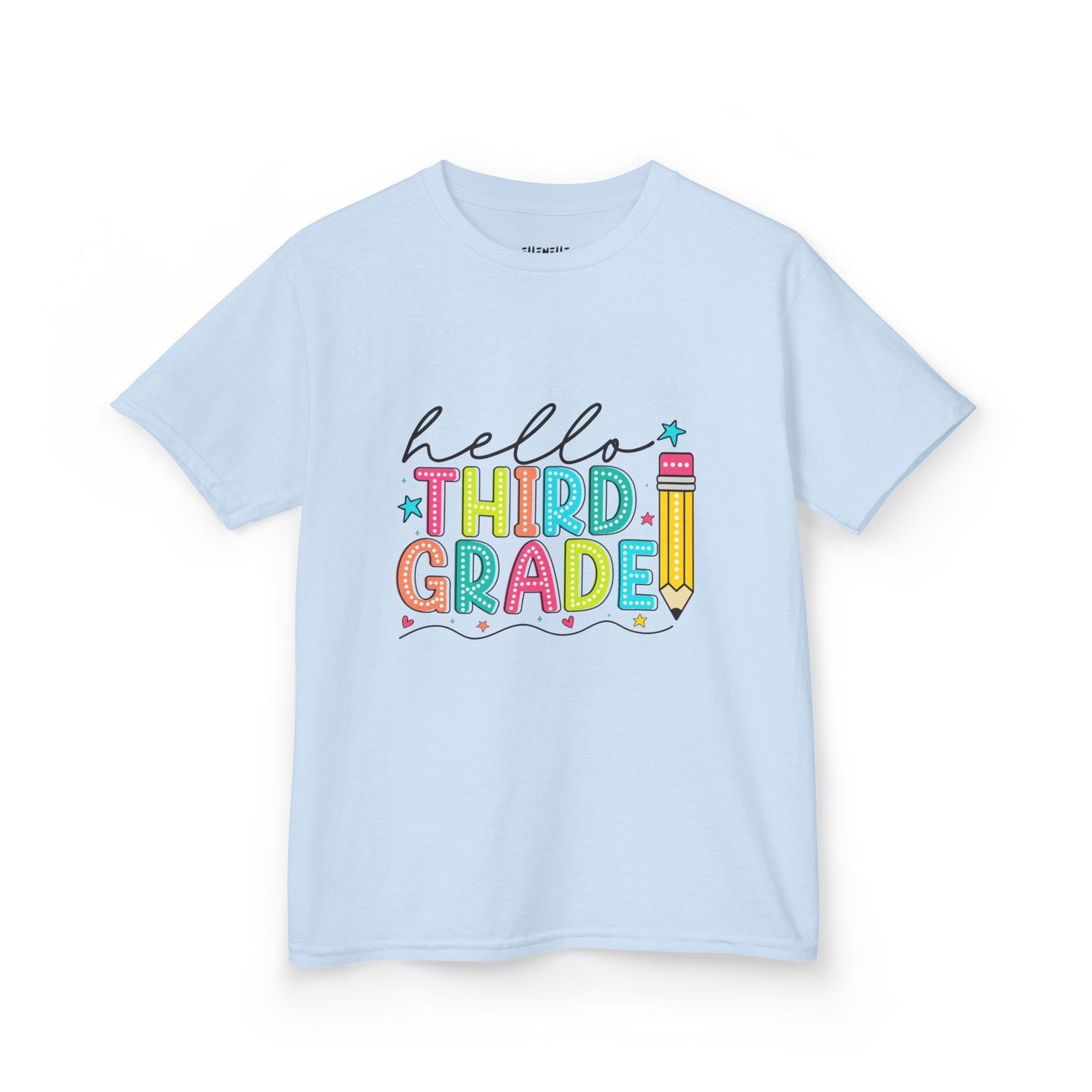 Hello Third Grade T‑Shirt — Bright Back-to-School Tee