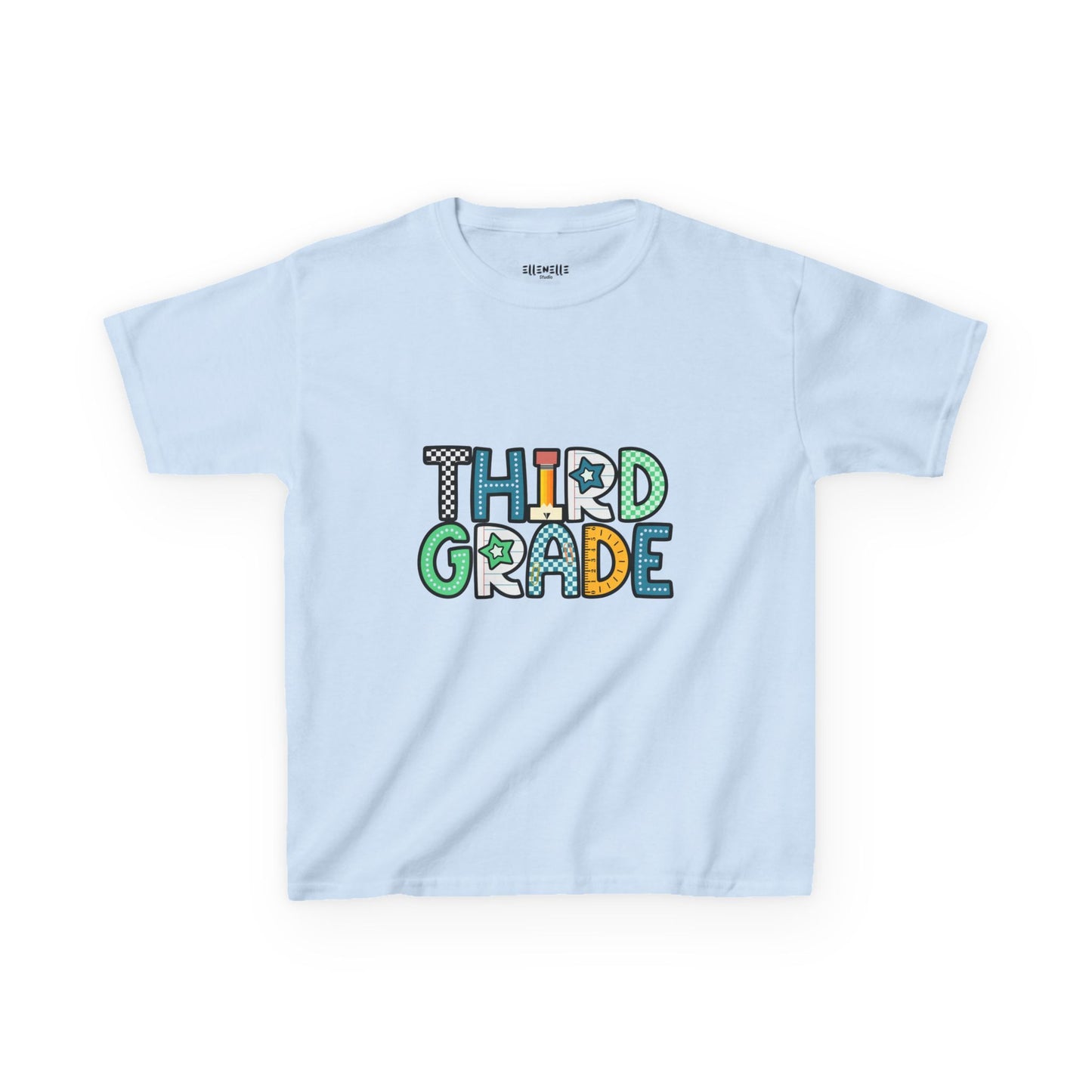 Third Grade T‑Shirt — Blue Back-to-School Tee