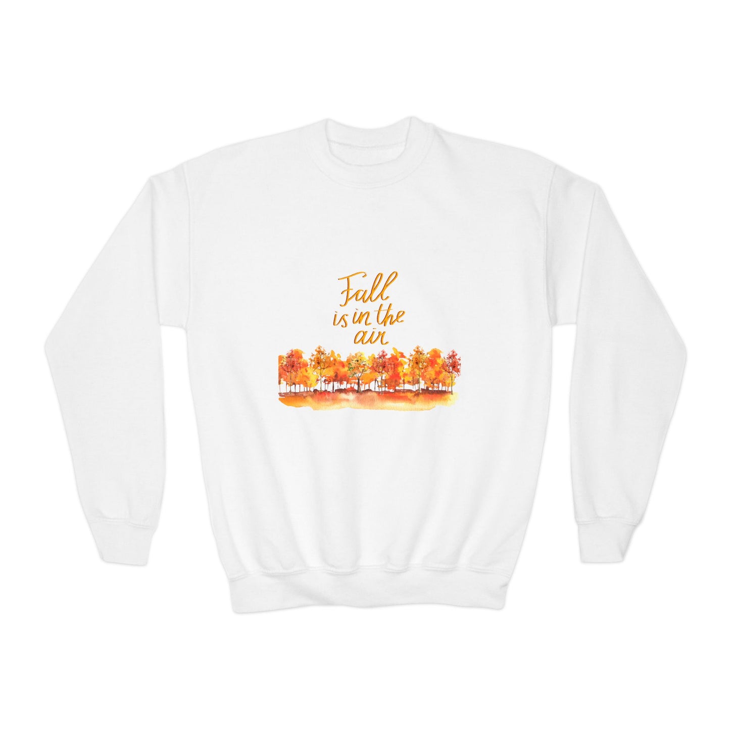 Fall is in the Air Sweatshirt, Youth Fall Crewneck Sweatshirt, Kids Fall Apparel