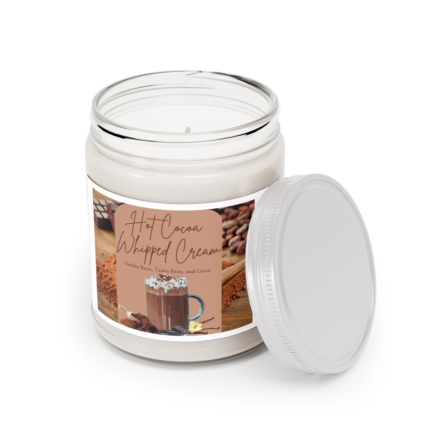 Hot Cocoa Whipped Cream Soy Candle, 9oz