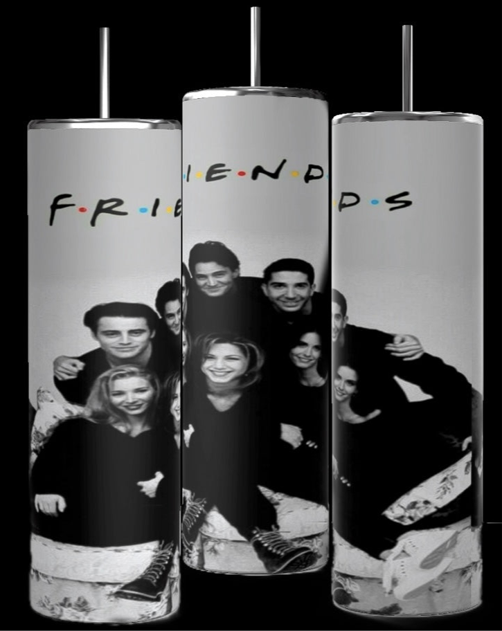 Black & White Friends Photo 20oz Stainless Steel Tumbler