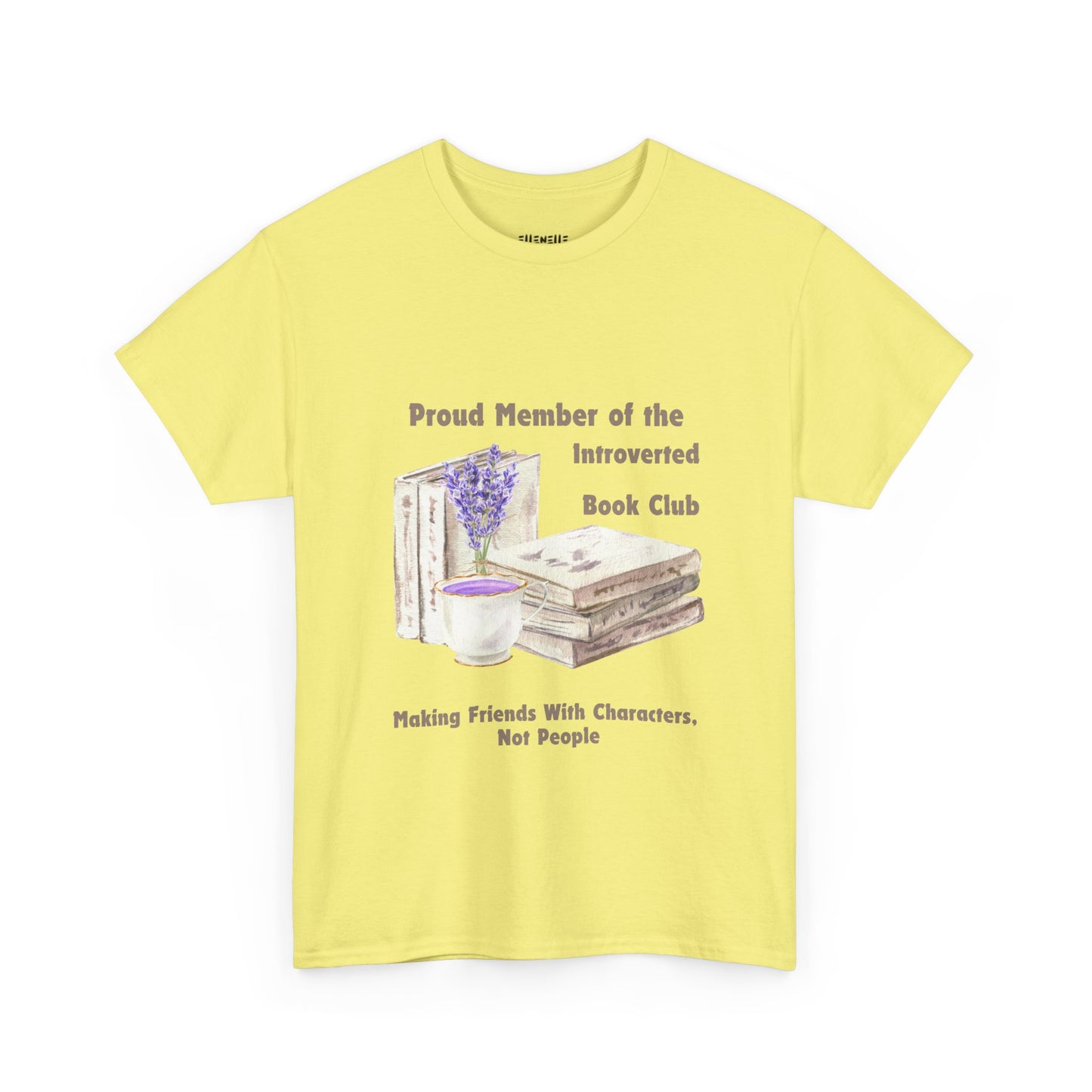 Introverted Book Club, Book-lover, Unisex Tee