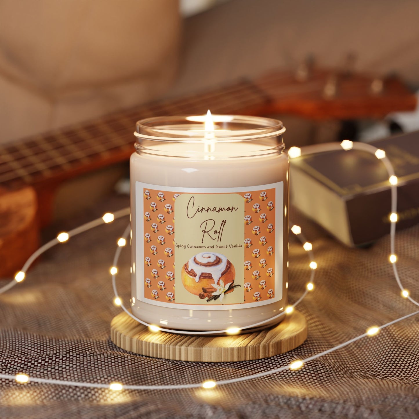 Cinnamon Roll Scented Soy Candle, 9oz