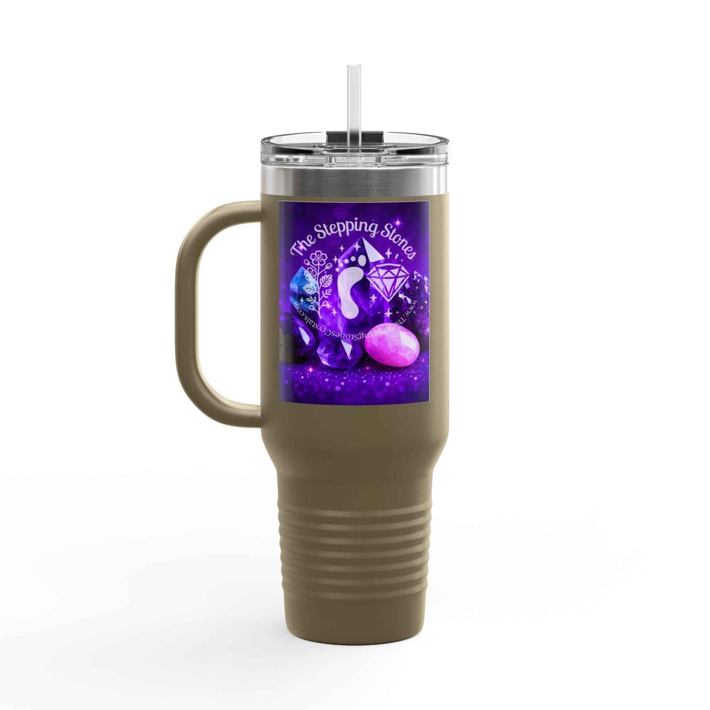 TSS Crystals Insulated Travel Mug - 40oz Crystal Design