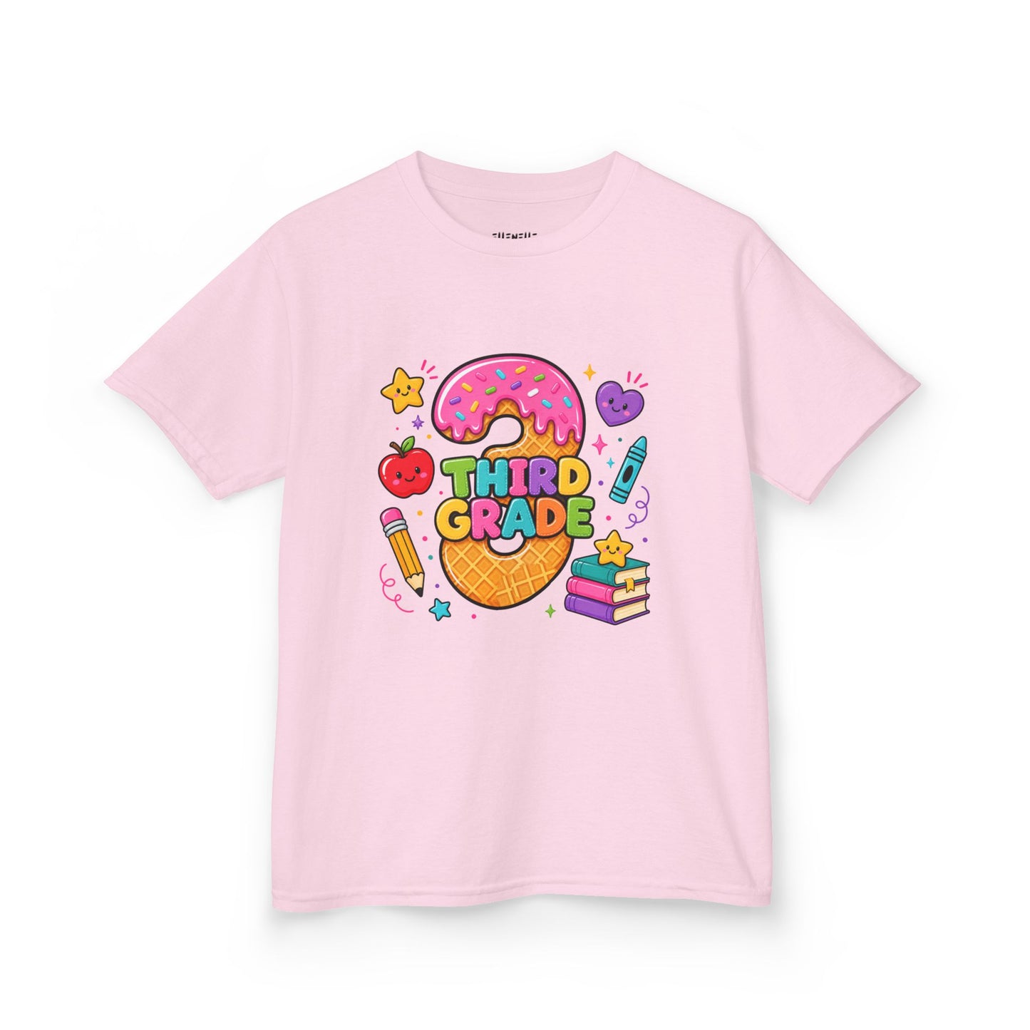 3rd Grade T‑Shirt — Cute Ice Cream Pencil Tee