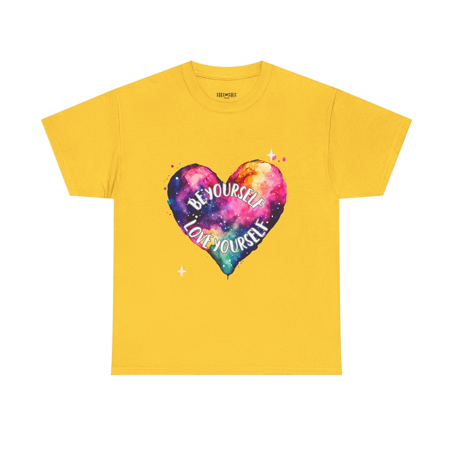 Be Yourself Love Yourself Empowering Unisex Heavy Cotton Tee, Self-Love T-Shirt, Affirmation Apparel, Gift for Friends, Motivational Clothing
