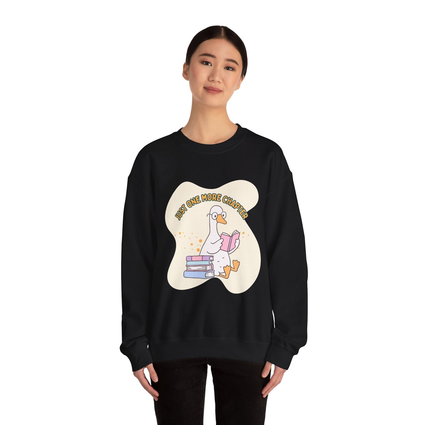 Just One More Chapter Sweatshirt, Perfect Gift for Book Lovers, Literary Apparel, Cozy Reading Gift, Cute Bookworm Crewneck