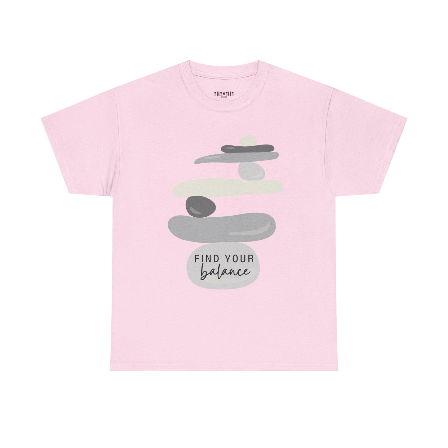 Find Your Balance Empowering Unisex Heavy Cotton Tee, Self-Love T-Shirt, Affirmation Apparel, Gift for Friends, Motivational Clothing