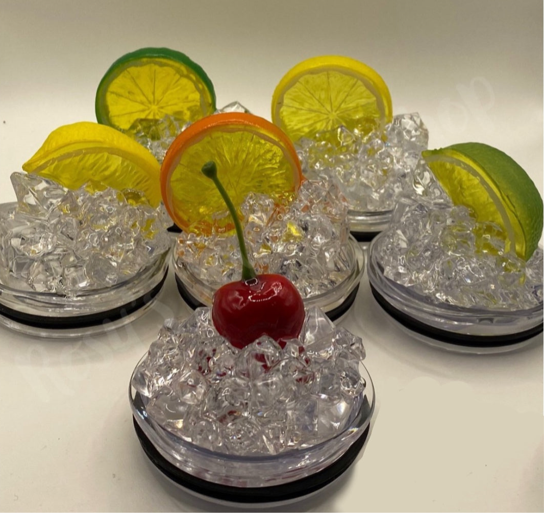 3D Iced Fruit Lid Topper