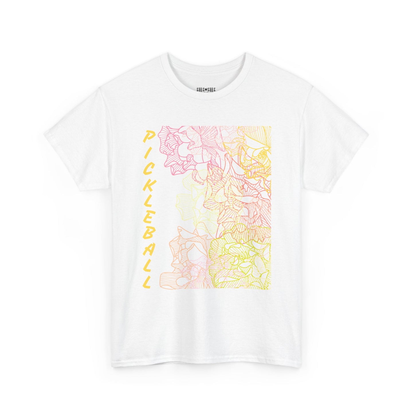 Pickleball Vibes Unisex Heavy Cotton Tee, Fun Sports Shirt, Activewear Gift, Summer Casual Wear, Pickleball Enthusiast Tee