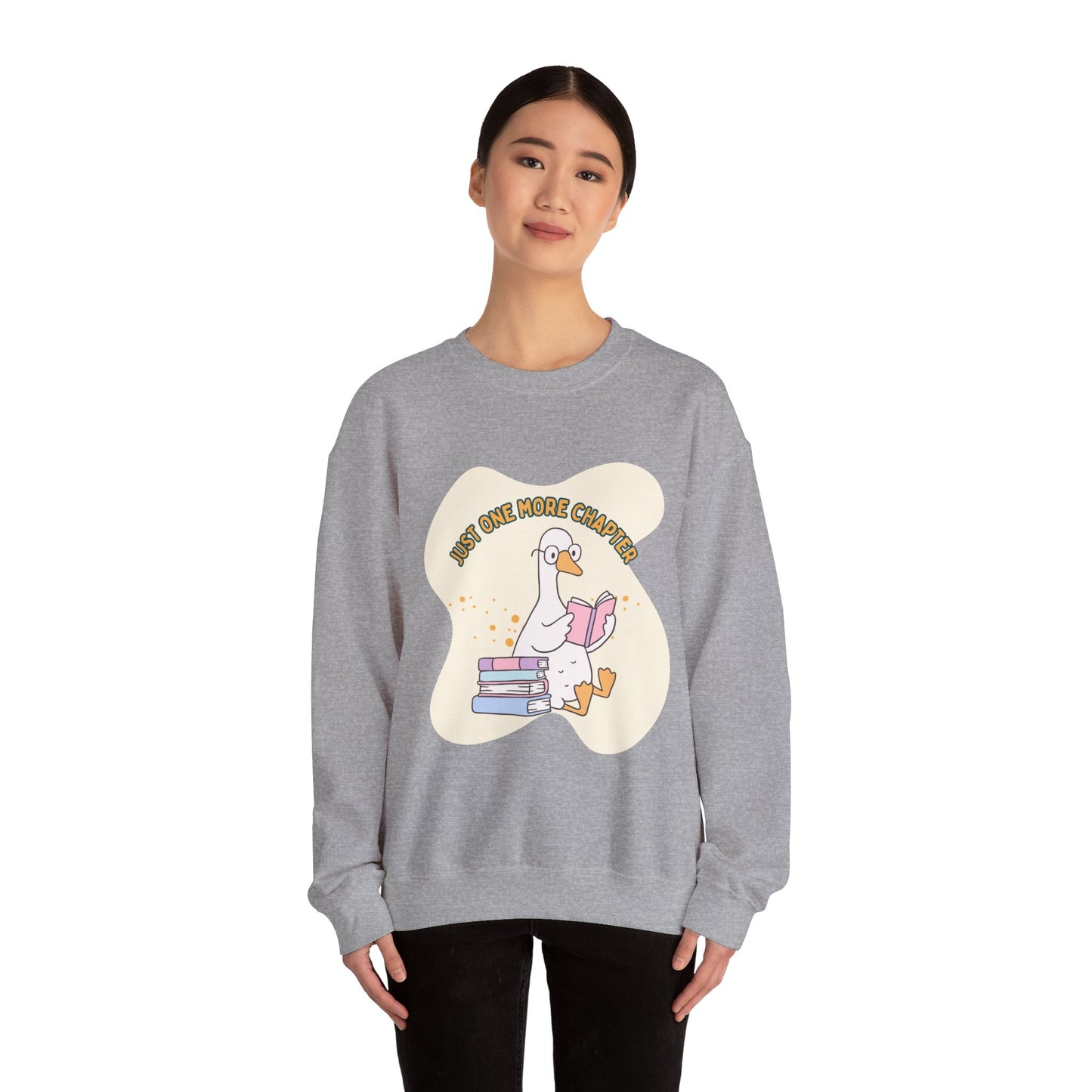 Just One More Chapter Sweatshirt, Perfect Gift for Book Lovers, Literary Apparel, Cozy Reading Gift, Cute Bookworm Crewneck