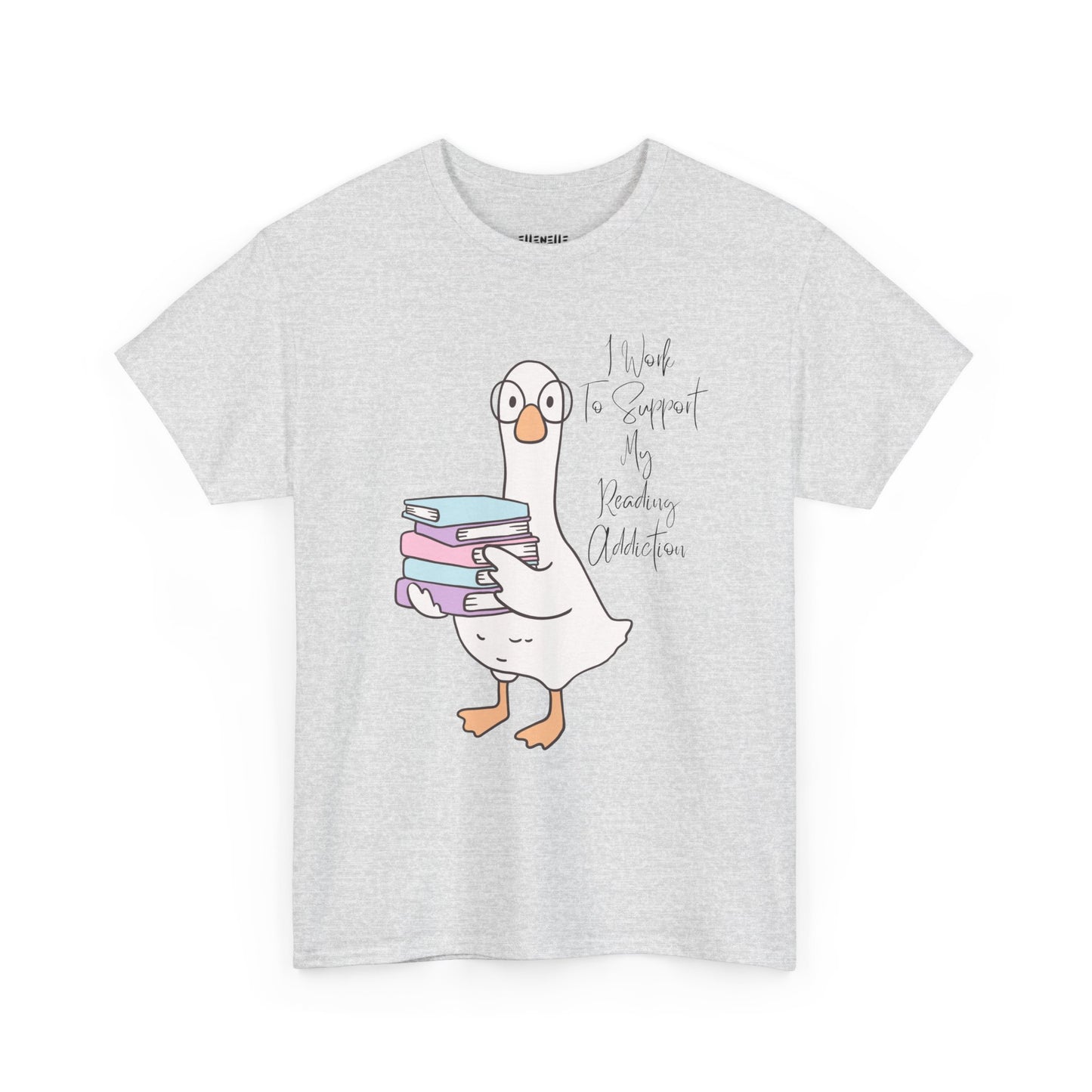 I Work to Support My Reading Addiction T-Shirt, Unisex Tee