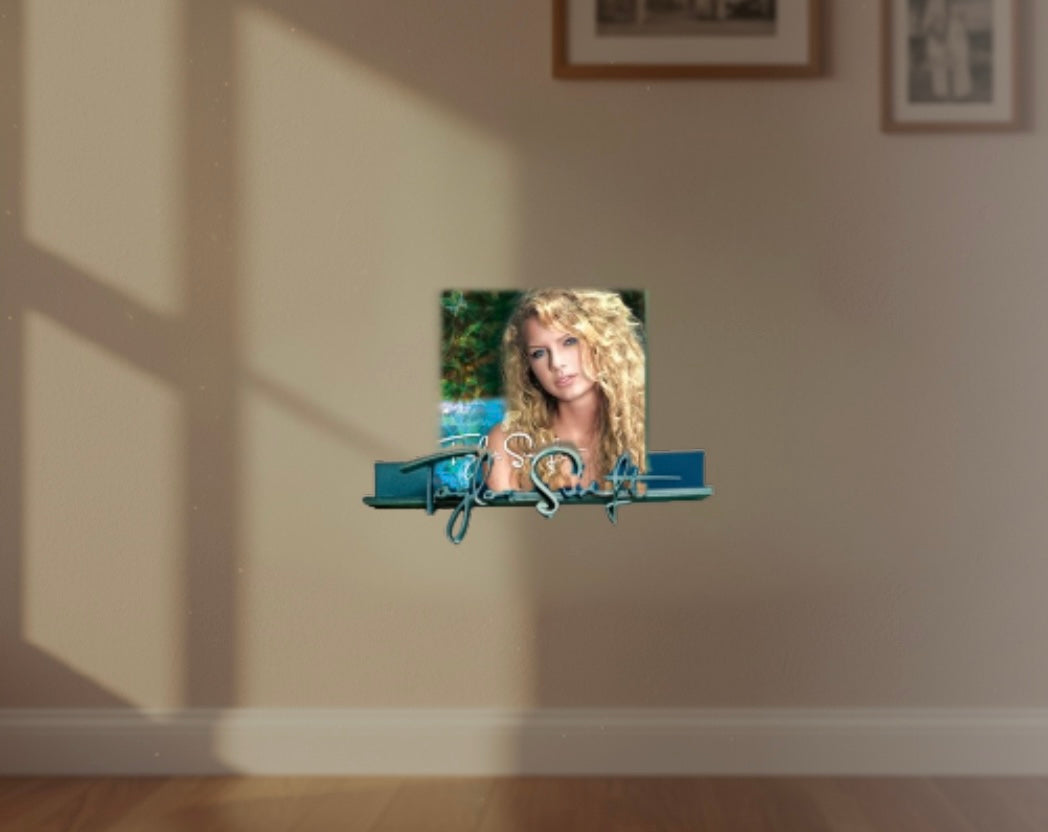 Eras Floating Album Display Shelf – Minimalist Music Wall Décor