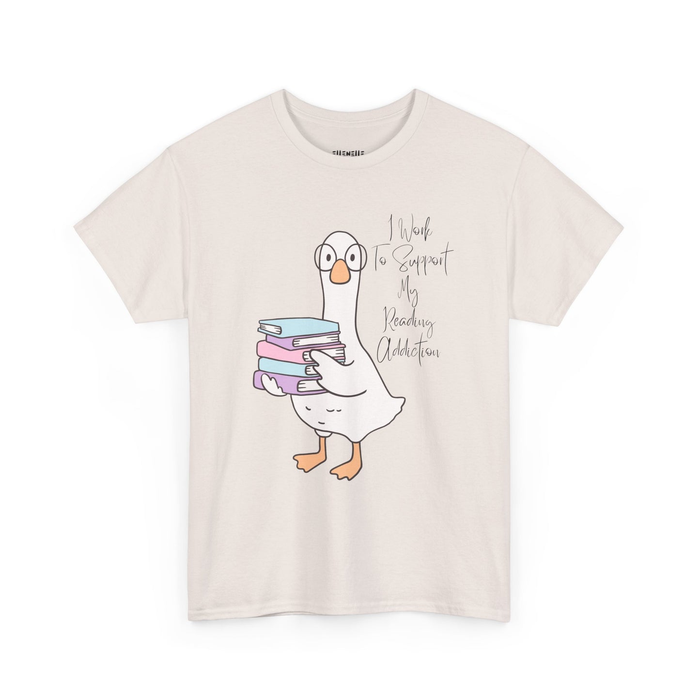 I Work to Support My Reading Addiction T-Shirt, Unisex Tee