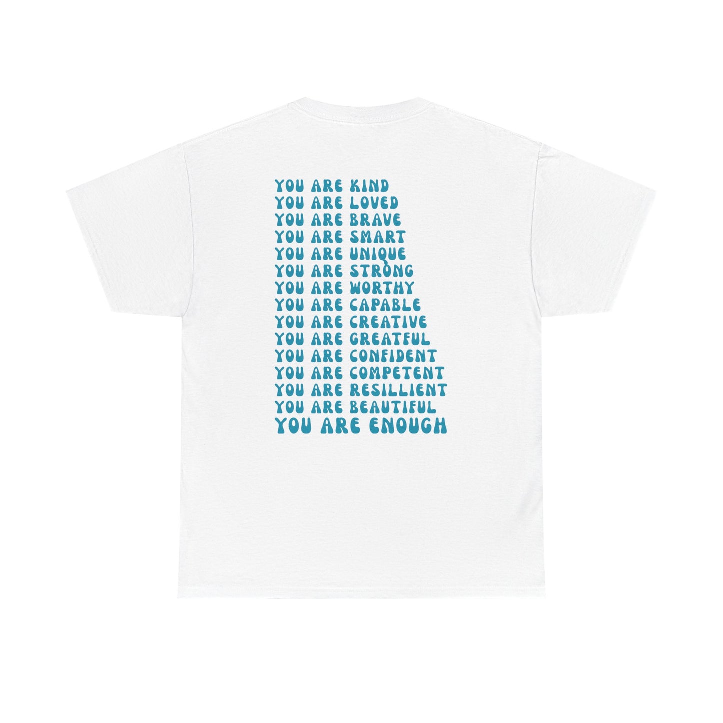 You Are Enough Empowering Unisex Heavy Cotton Tee, Self-Love T-Shirt, Affirmation Apparel, Gift for Friends, Motivational Clothing