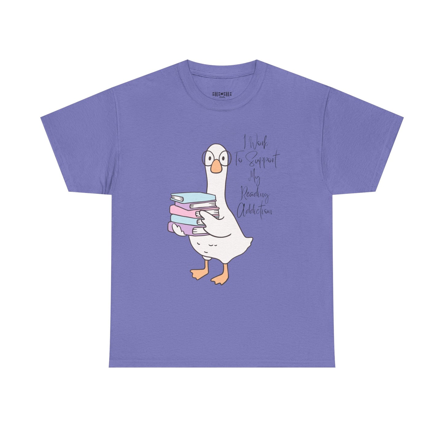 I Work to Support My Reading Addiction T-Shirt, Unisex Tee