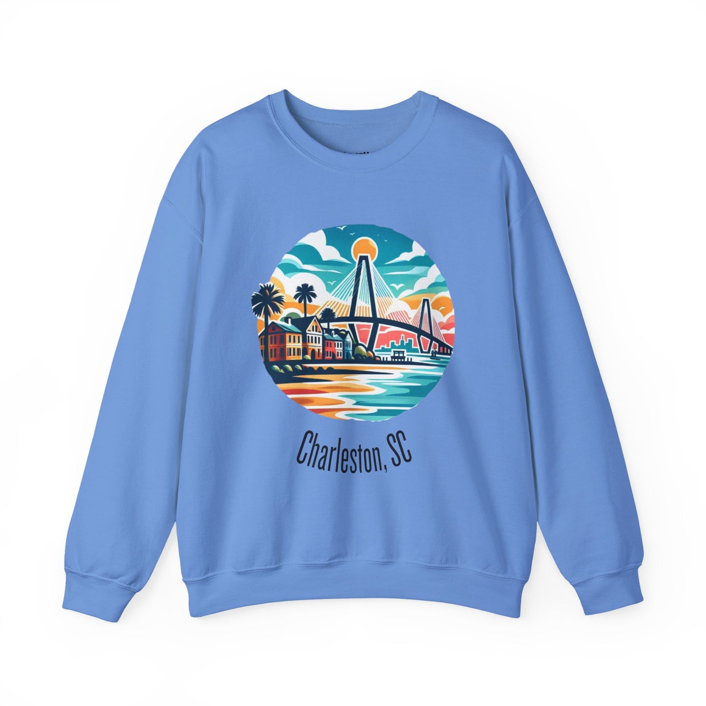 Charleston SC Sweatshirt, Cozy Crewneck, Charleston Gift, Travel Souvenir, Unisex Sweatshirt, Beach Vibes Apparel, Casual Wear