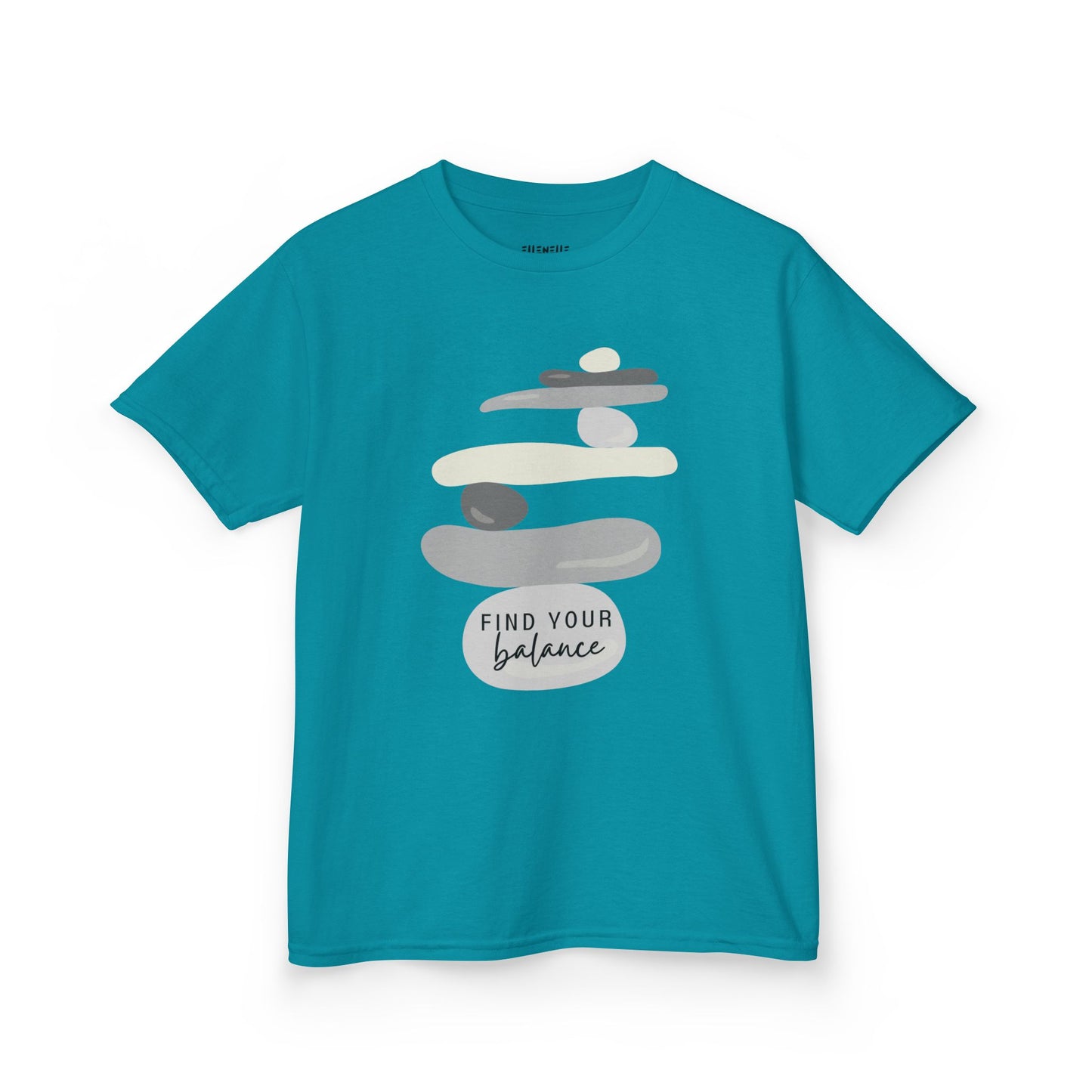 Find Your Balance Motivational Kids T-Shirt, Positive Affirmation Shirt, Gift for Children, Encouraging Apparel